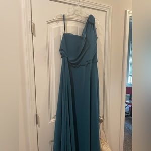 Morilee size 18 Teal Bridesmaid Dress